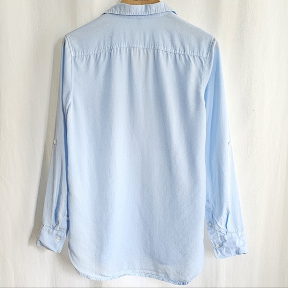 🇨🇦 Aritzia Group By Babaton Light Blue Utility Shirt - Picture 3 of 16